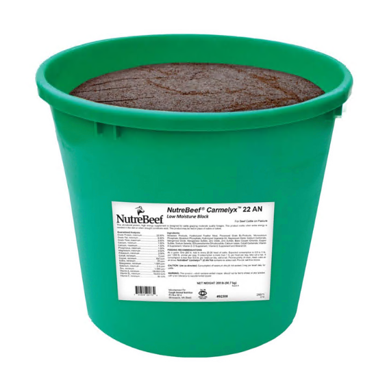 NUTREBEEF CARMELYX 22 AN 200#