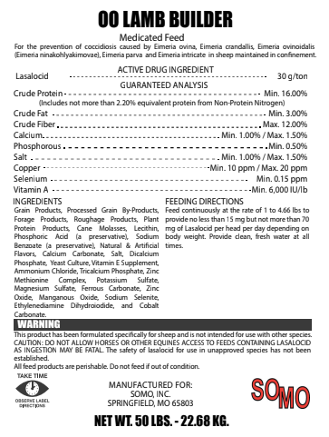 DOUBLE OO 16% LAMB BUILDER - 50#