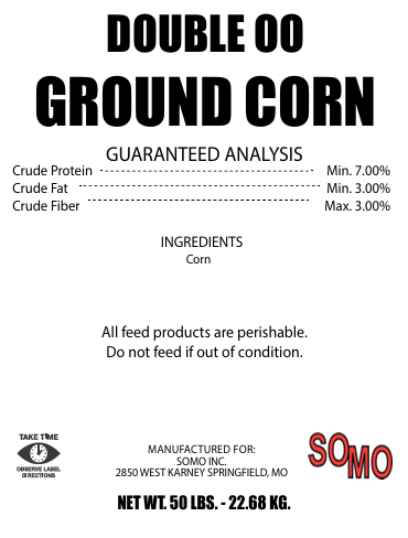 DOUBLE OO GROUND CORN - 50#