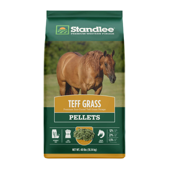 STANDLEE TEFF GRASS PELLETS 40LB