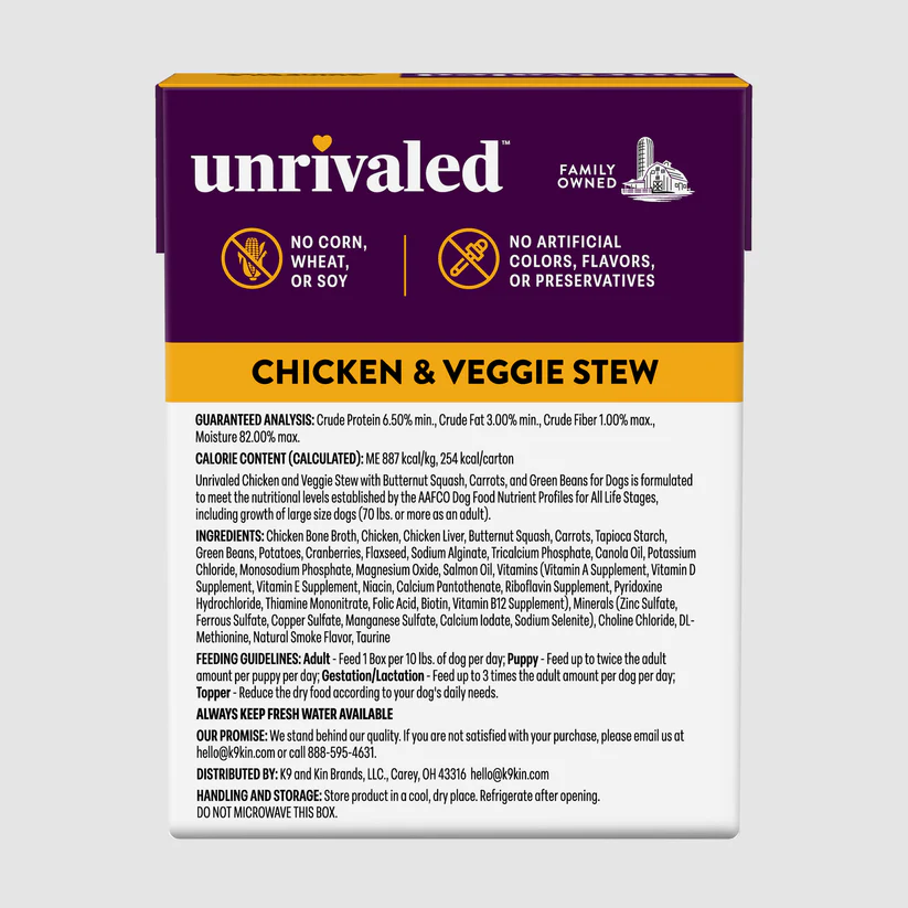 UNRIVALED CHICKEN & VEGGIE STEW - 12.5 OZ