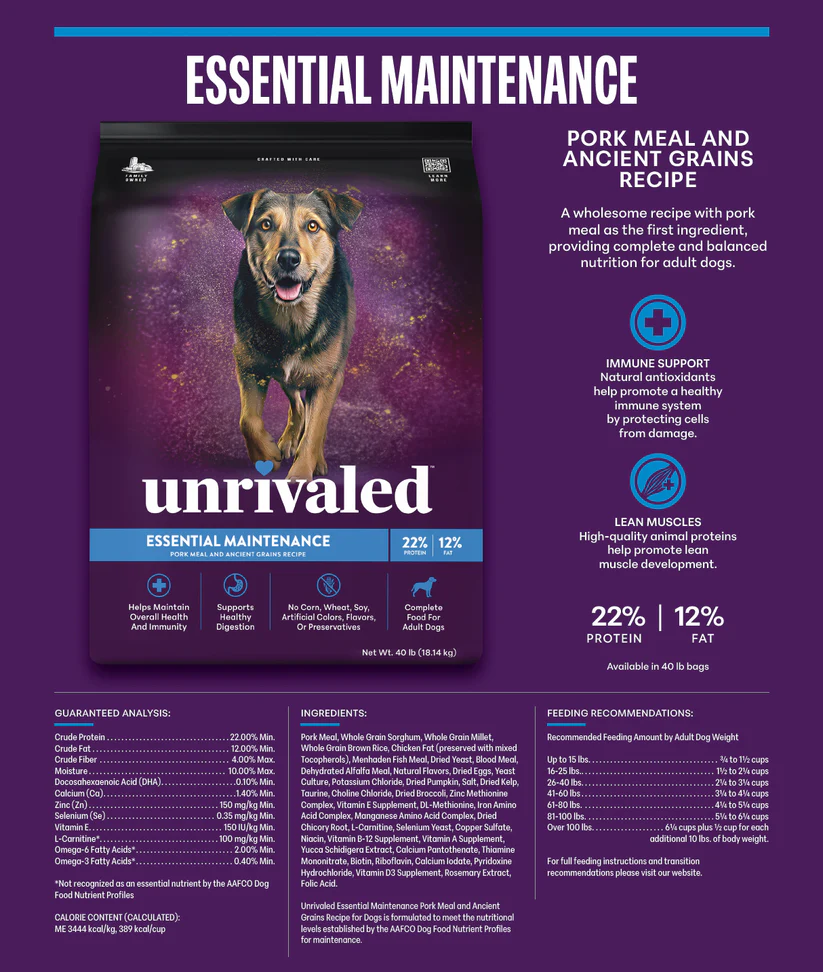 UNRIVALED ESSENTIAL MAINTENANCE - 40#
