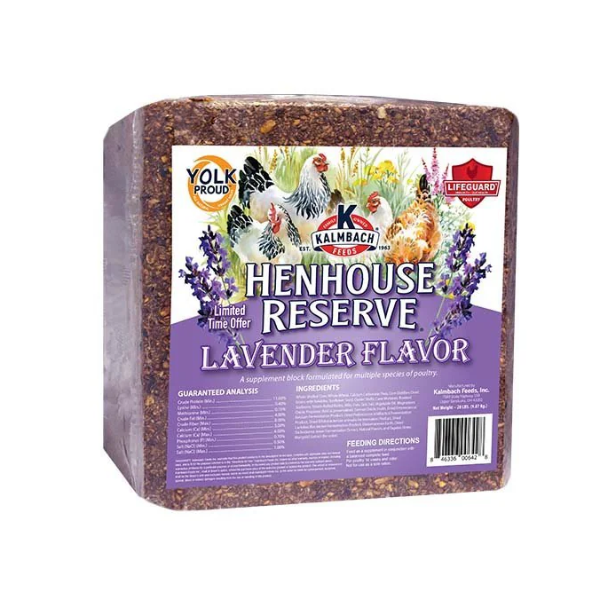 HENHOUSE RESERVE LAVENDER FLAVORED POULTRY BLOCK - 20#