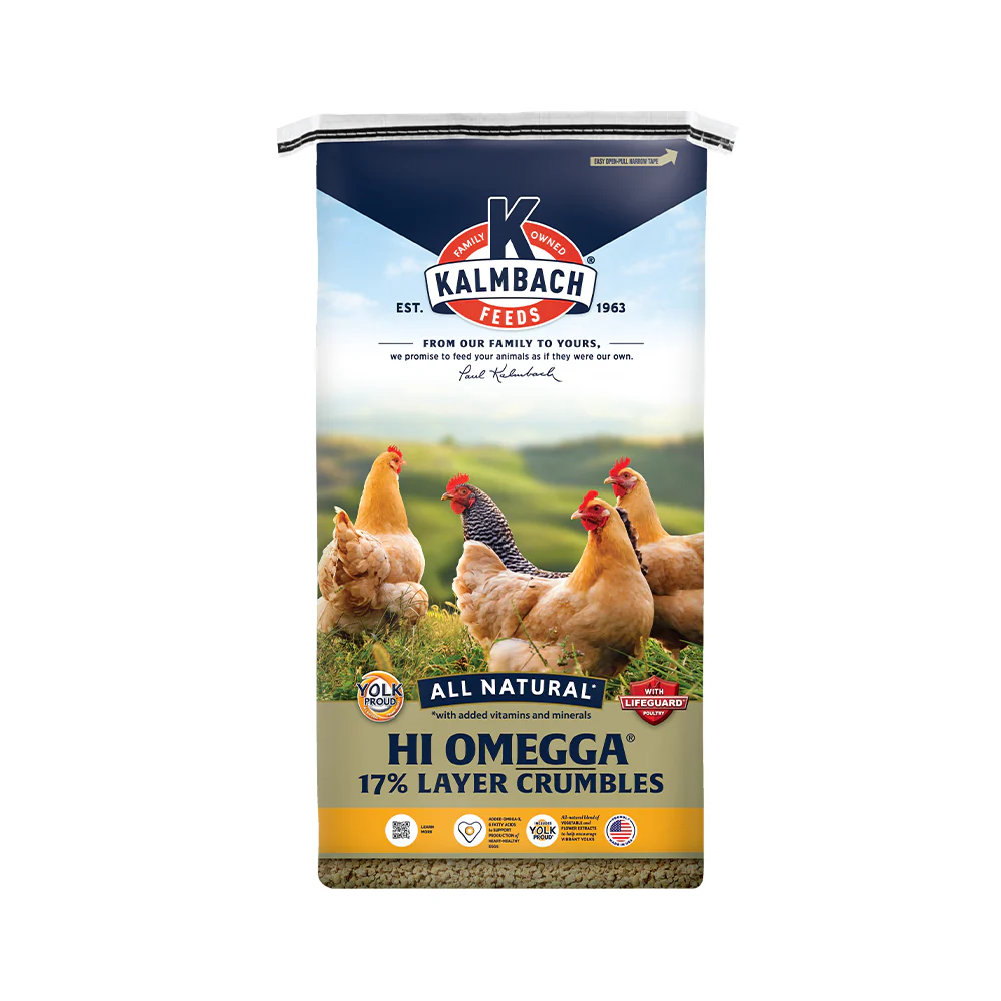 KALMBACH HI OMEGGA 17% LAYER CRUMBLE - 50#